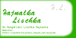 hajnalka lischka business card